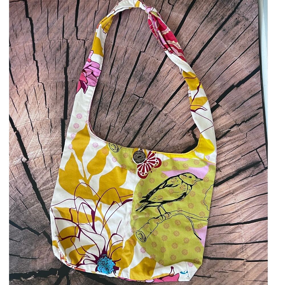 Cute Homemade Yellow Bird Print bag